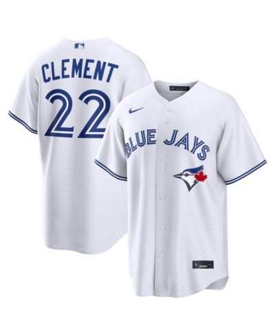 Nike Men's Ernie Clement White Toronto Blue Jays Home Replica Jersey