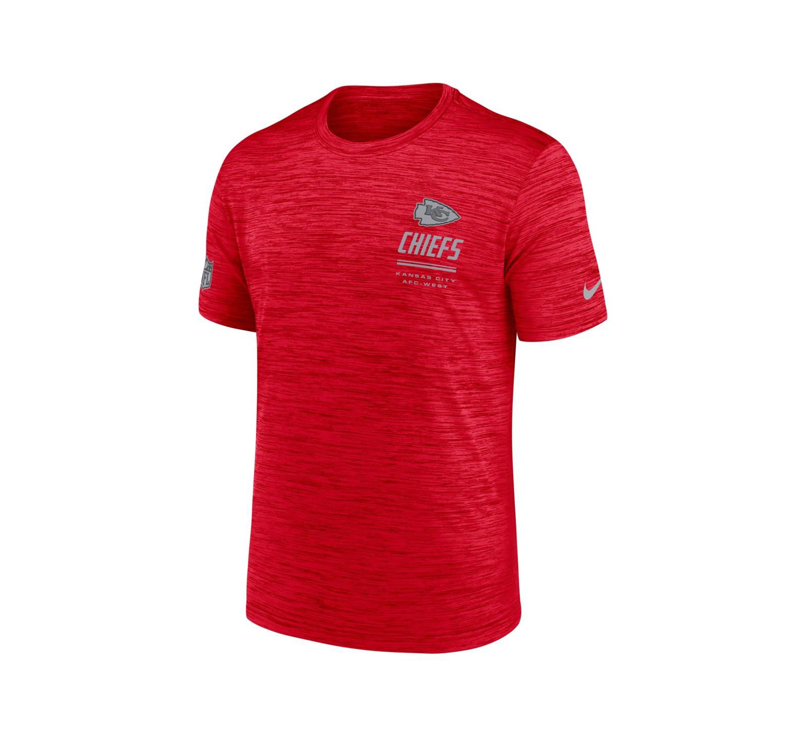 Футболка Nike Men's Red Kansas City Chiefs Big & Tall Sideline Velocity Dri-FIT
