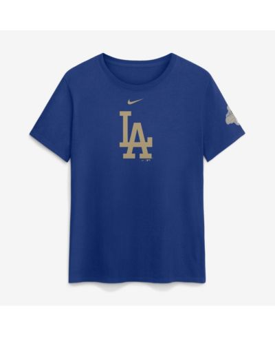 Женская футболка Nike Rush Blue Los Angeles Dodgers 2026 Gold Collection Logo