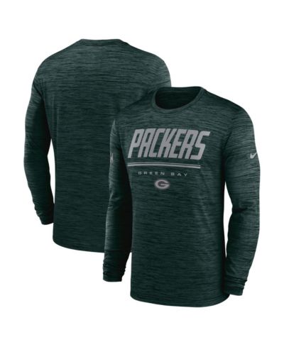 Мужская футболка Nike Green Bay Packers Sideline Offensive Transition Velocity Dri-FIT Long Sleeve