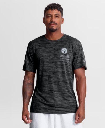 Футболка Nike Men's Black Pittsburgh Steelers Sideline Double Covered Dri-FIT Velocity