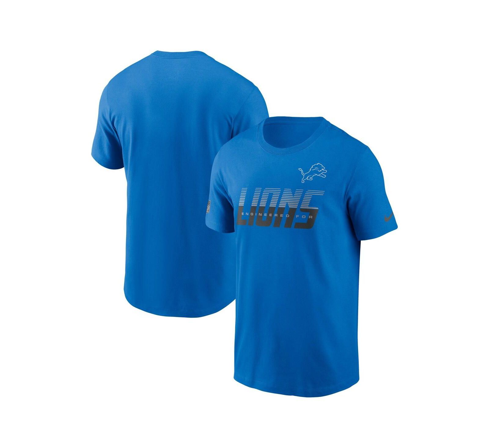 Nike Мужская синяя футболка Nike Detroit Lions Sideline Dri-FIT