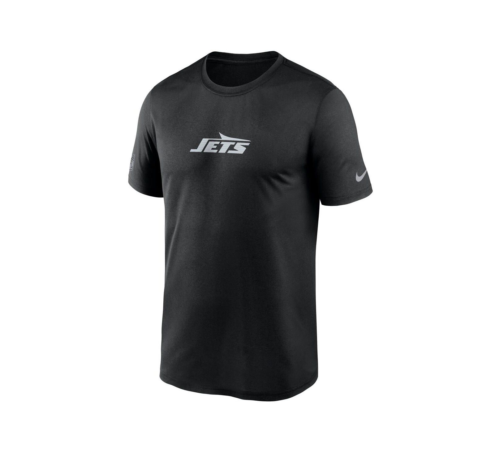 Футболка Nike Men's Black New York Jets Sideline Lead The Charge Legend Dri-FIT