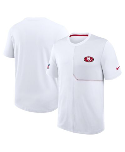 Мужская футболка Nike San Francisco 49ers Sideline UV Dri-FIT Coaches, белая