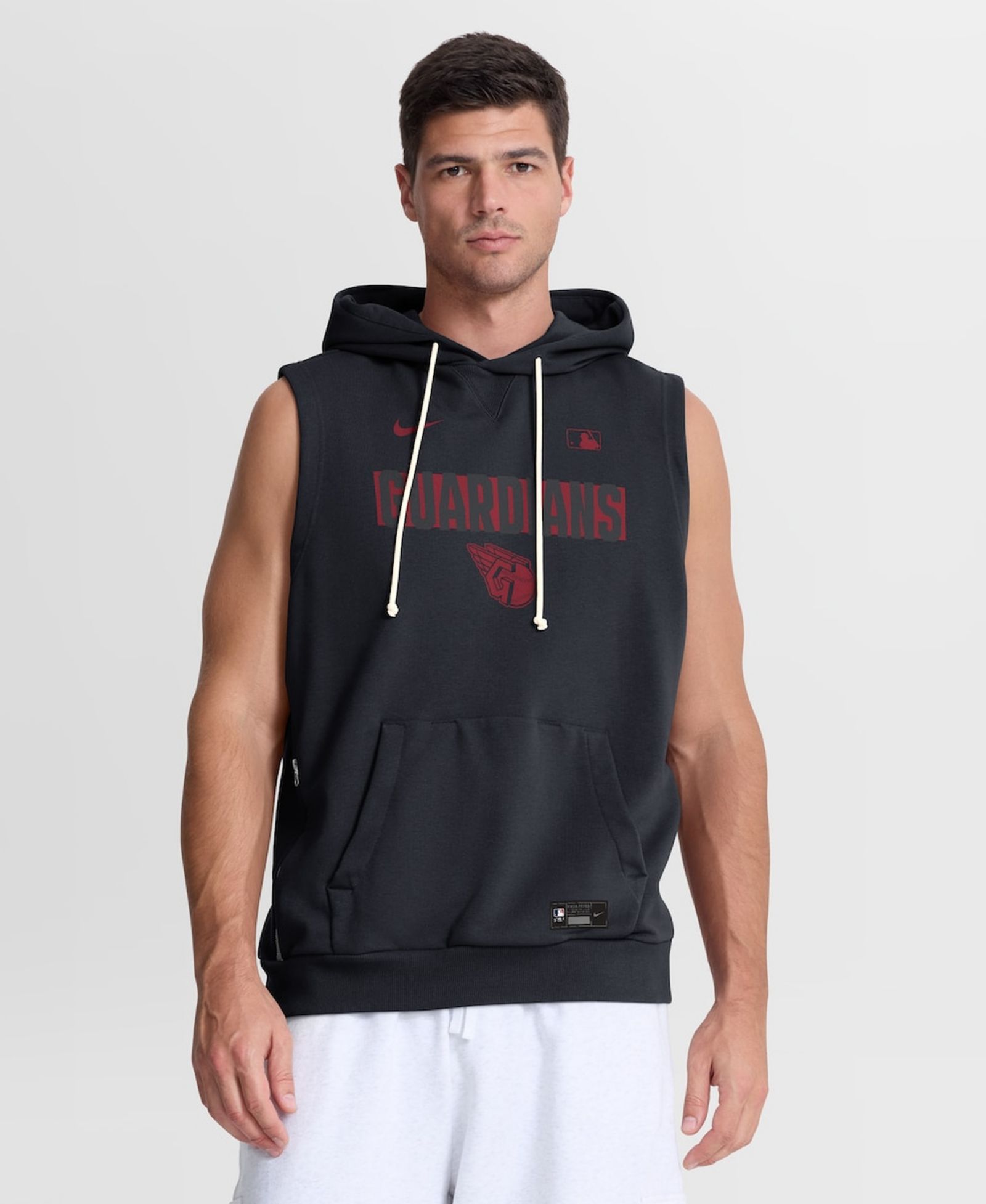 Мужское безрукавное худи Nike Men's Navy Cleveland Guardians Authentic Collection Standard Issue Dri-FIT