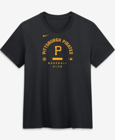Женская футболка Nike Pittsburgh Pirates Authentic Collection Early Work Tri-Blend Dri-FIT, черная