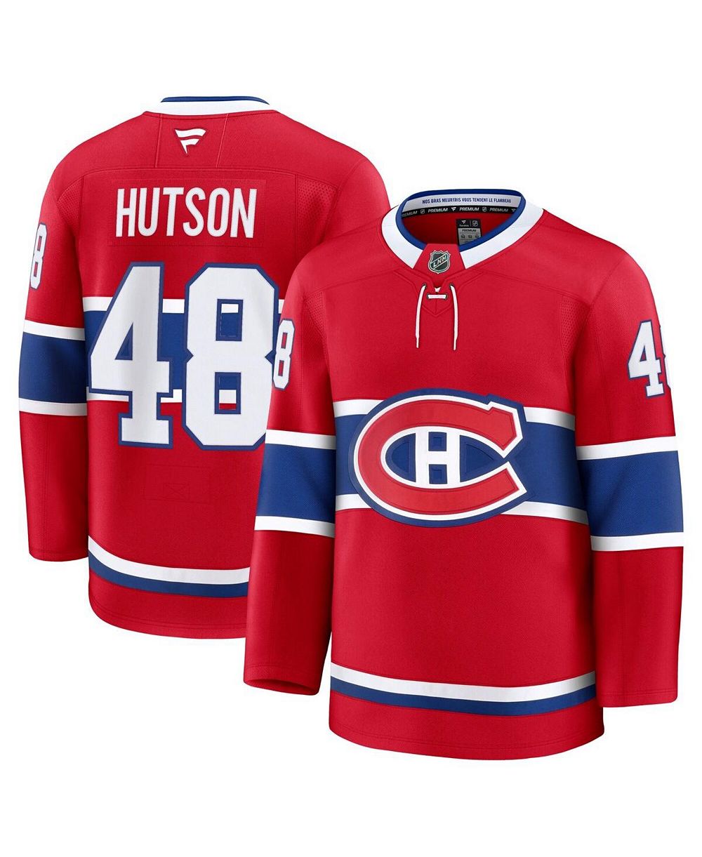 Fanatics Мужская джерси Montreal Canadiens Lane Hutson Red Premium