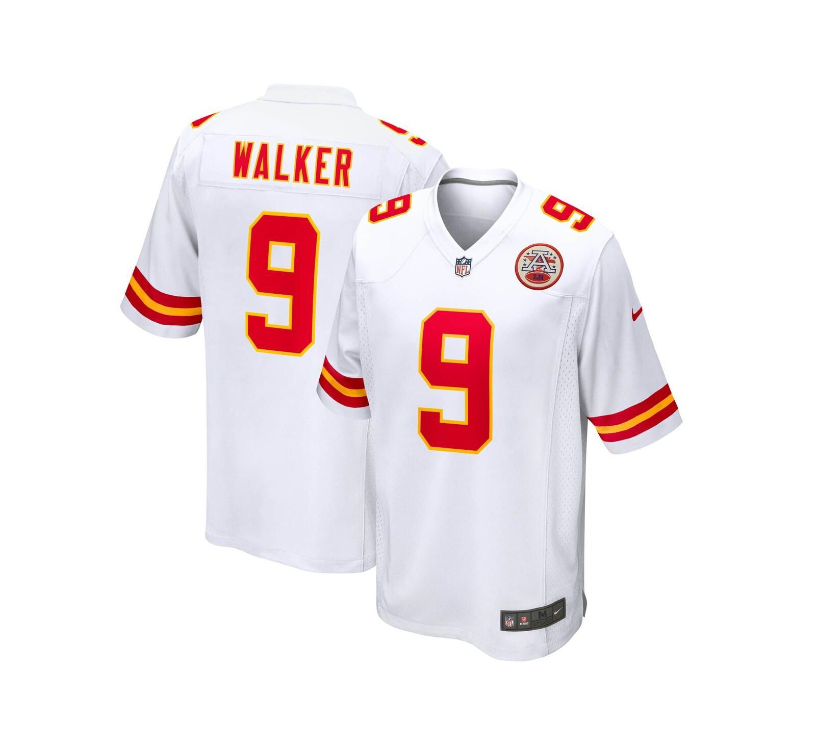 Мужская джерси Nike Kenneth Walker III White Kansas City Chiefs Game