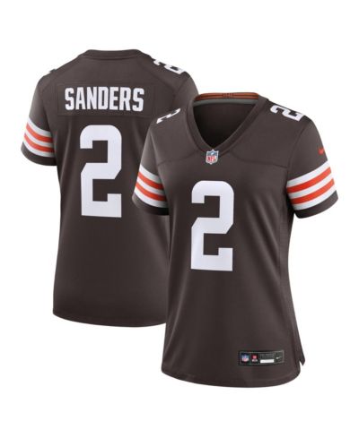 Nike Женская игровая джерси Cleveland Browns Shedeur Sanders, коричневая