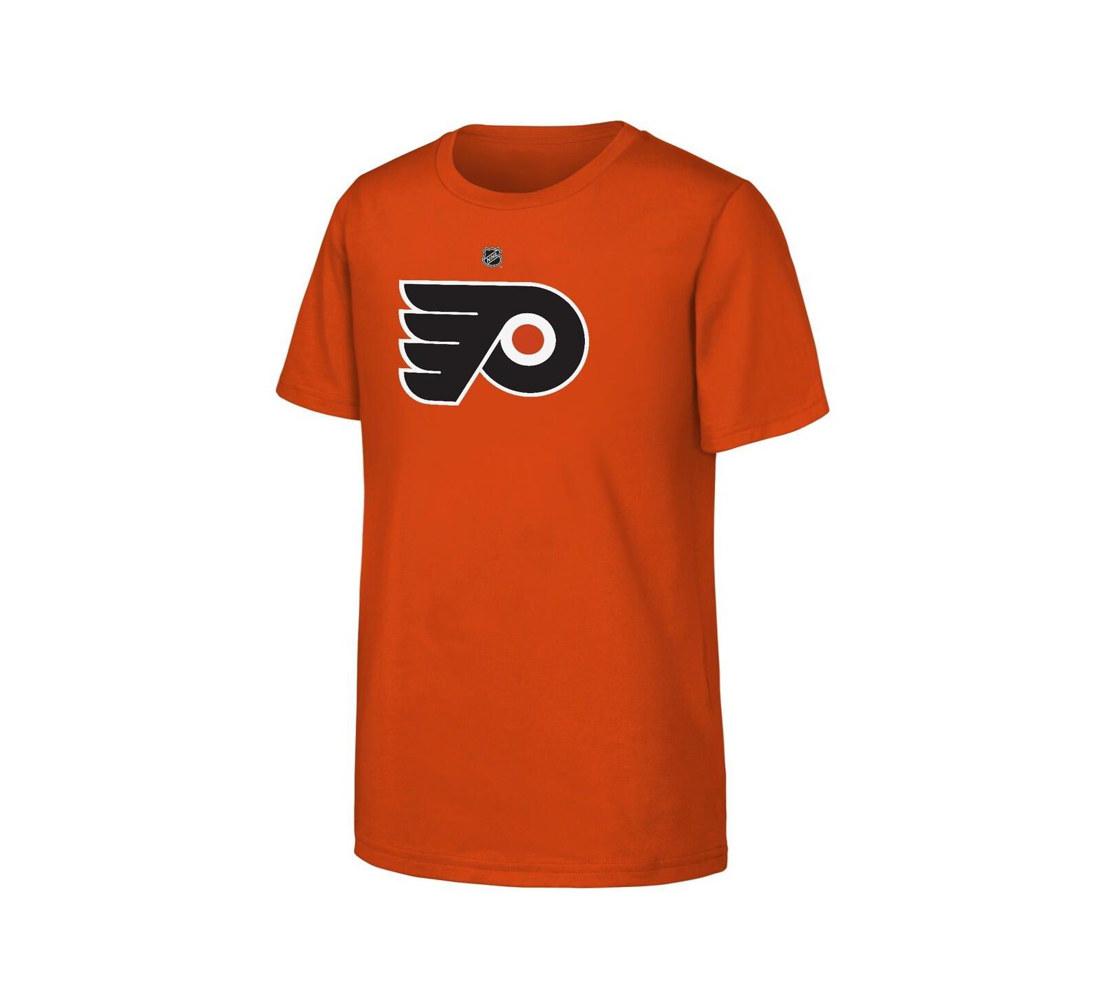 Outerstuff футболка для мальчиков и девочек с логотипом Philadelphia Flyers оранжевая