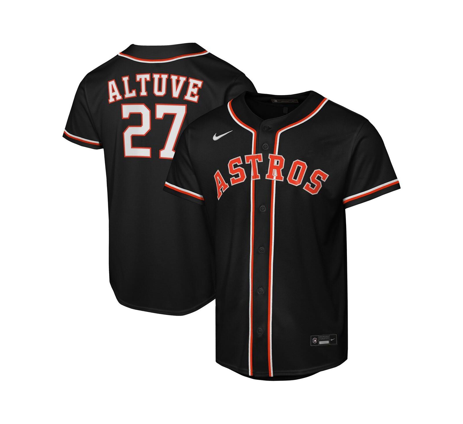 Детская джерси Nike Jose Altuve Black Houston Astros Fashion Replica Player