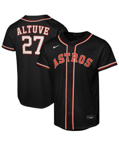 Nike Big Boys and Girls Jose Altuve Black Houston Astros Fashion Replica Player Jersey
