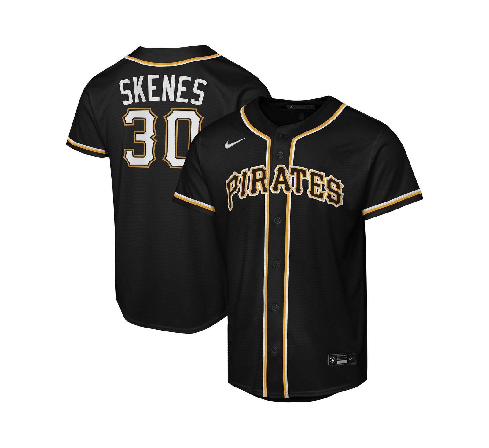 Nike джерси Paul Skenes Pittsburgh Pirates, черная, для мальчиков и девочек