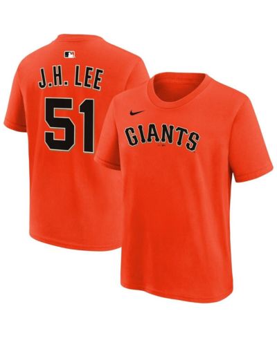 Футболка Nike Jung Hoo Lee San Francisco Giants для мальчиков и девочек, оранжевая