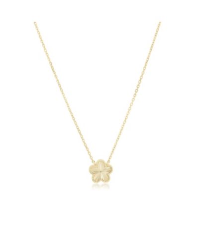 The Lovery Fluted Single Flower Necklace 14K Gold-Plated Sterling Silver