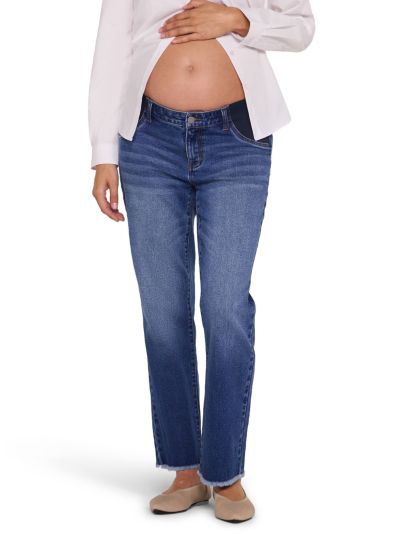 Motherhood Maternity Женские джинсы Under the Belly Slim Straight Leg