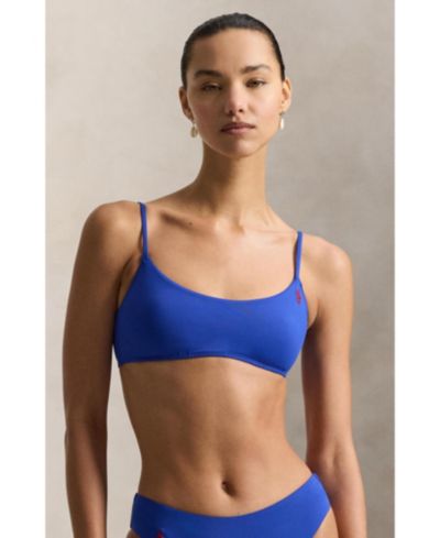 Женский купальник Polo Ralph Lauren Embroidered Pony Bikini Swimsuit Top