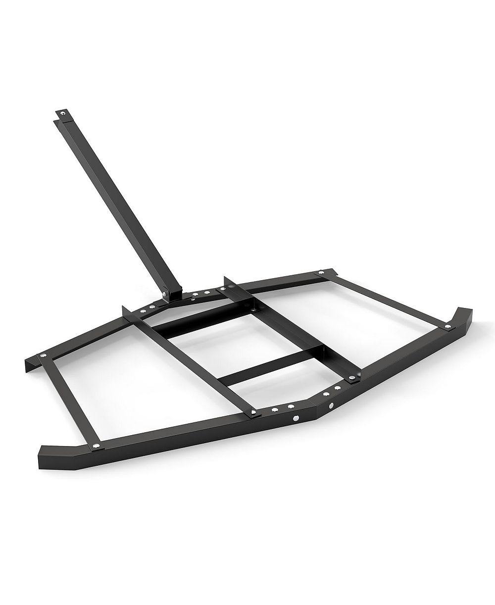 SUGIFT 66" Wide Driveway Drag Tow Behind Landscape Leveling Rake with Reinforced Bars