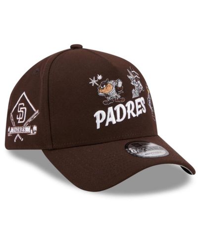 Мужская бейсболка New Era San Diego Padres Looney Tunes A-Frame 9FORTY, коричневая