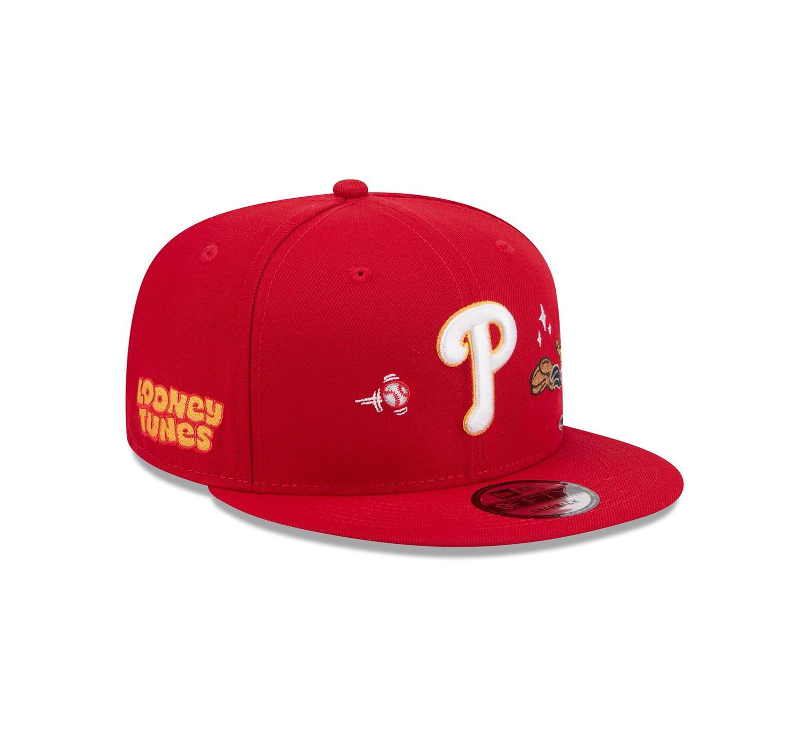 Кепка New Era Men's Red Philadelphia Phillies Looney Tunes Daffy Duck 9FIFTY Snapback