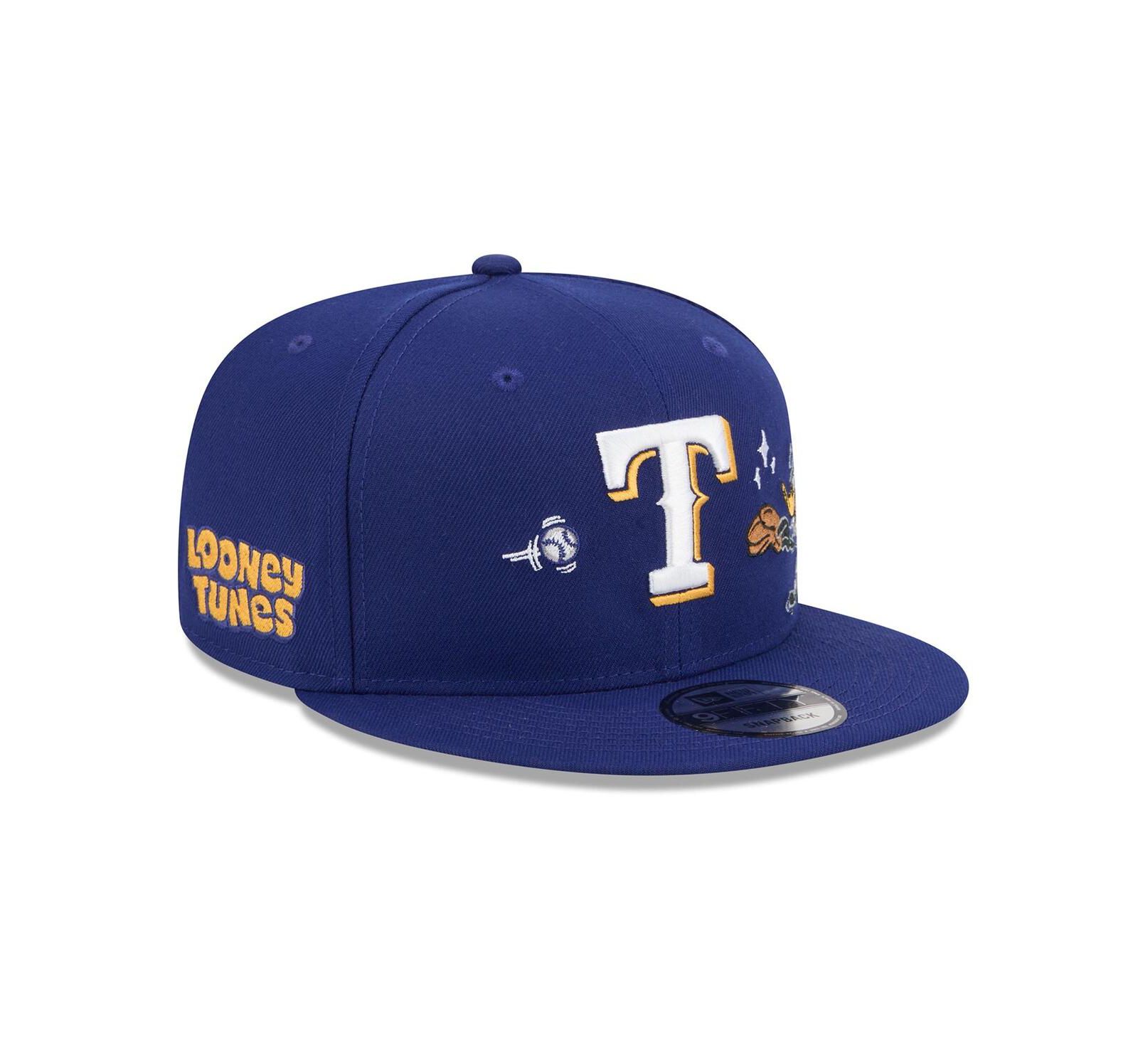 Мужская кепка New Era Texas Rangers Looney Tunes Daffy Duck 9FIFTY Snapback, Royal