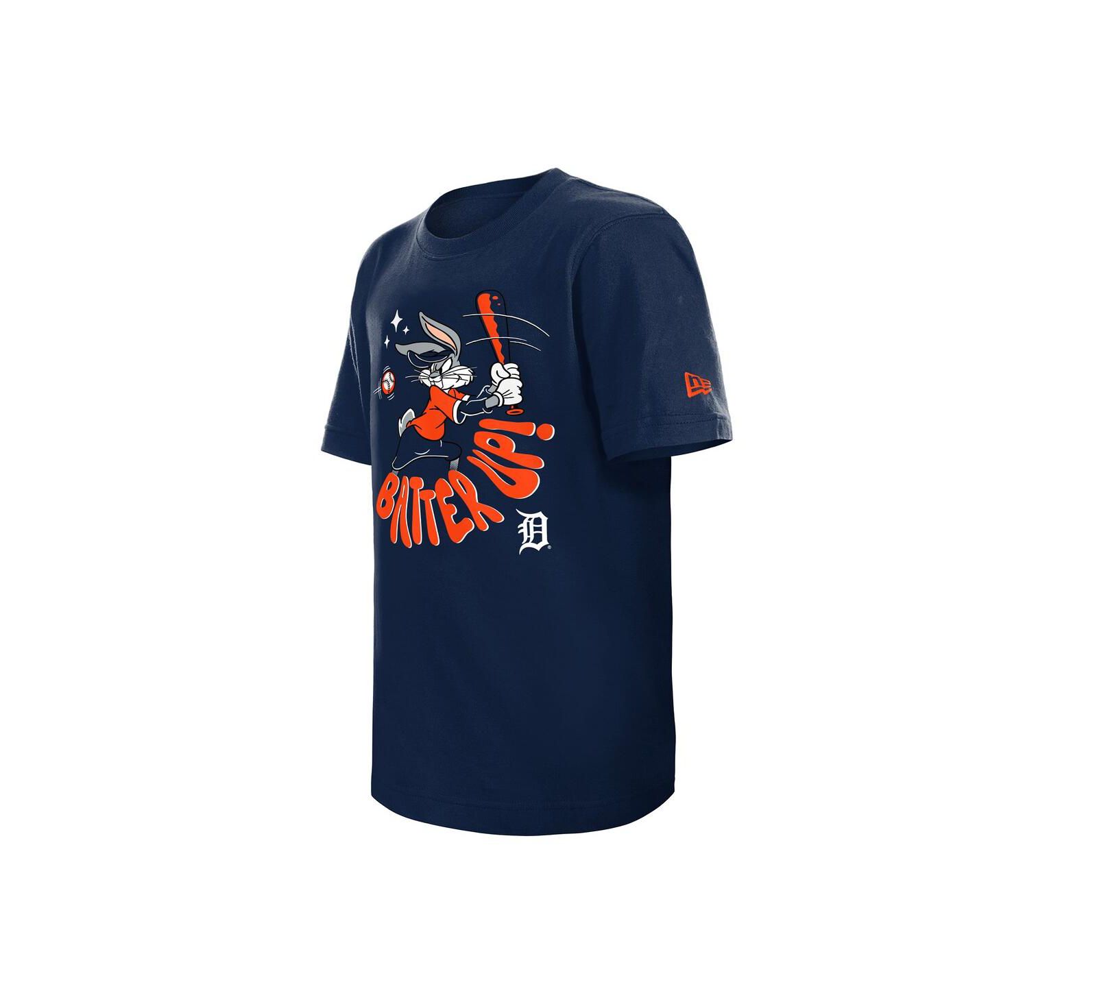 Футболка New Era Big Boys and Girls Navy Detroit Tigers Looney Tunes