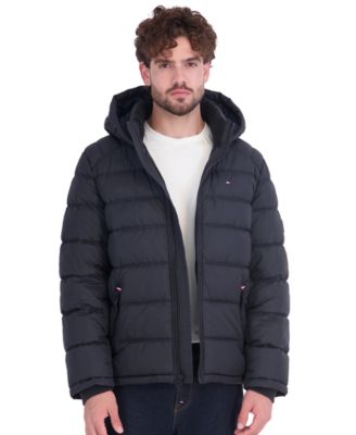 Tommy Hilfiger Мужская пуховая куртка с капюшоном
