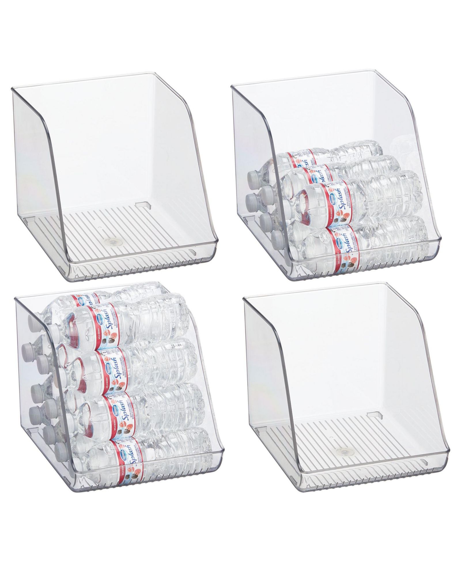 Органайзер для бутылок iDesign Clear Plastic для холодильника, 4 шт.