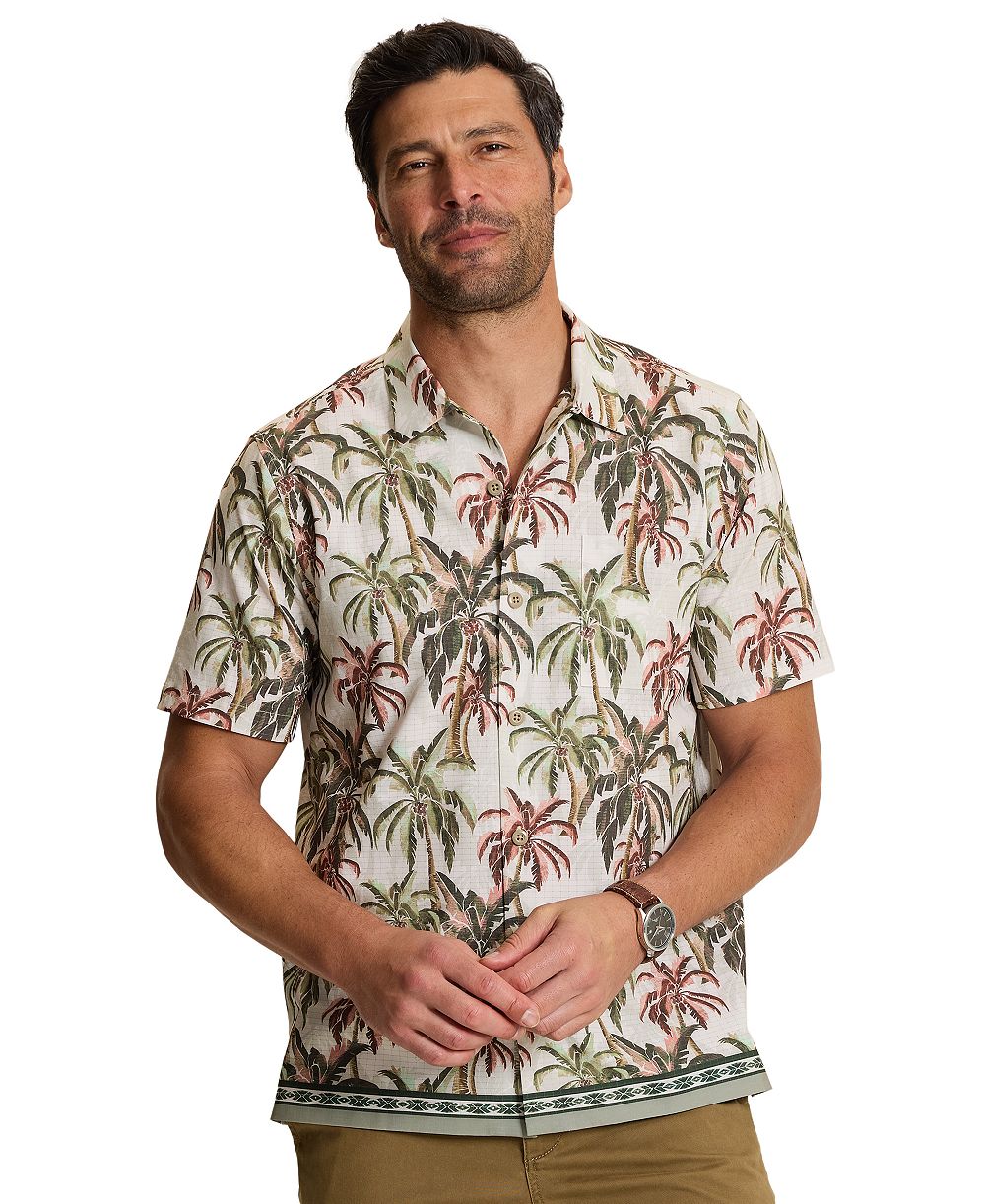 Tommy Bahama Мужская рубашка с авторским принтом