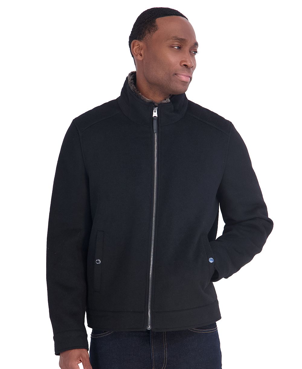 Michael Kors Men's Wool Hipster Trimmed Collar Jacket