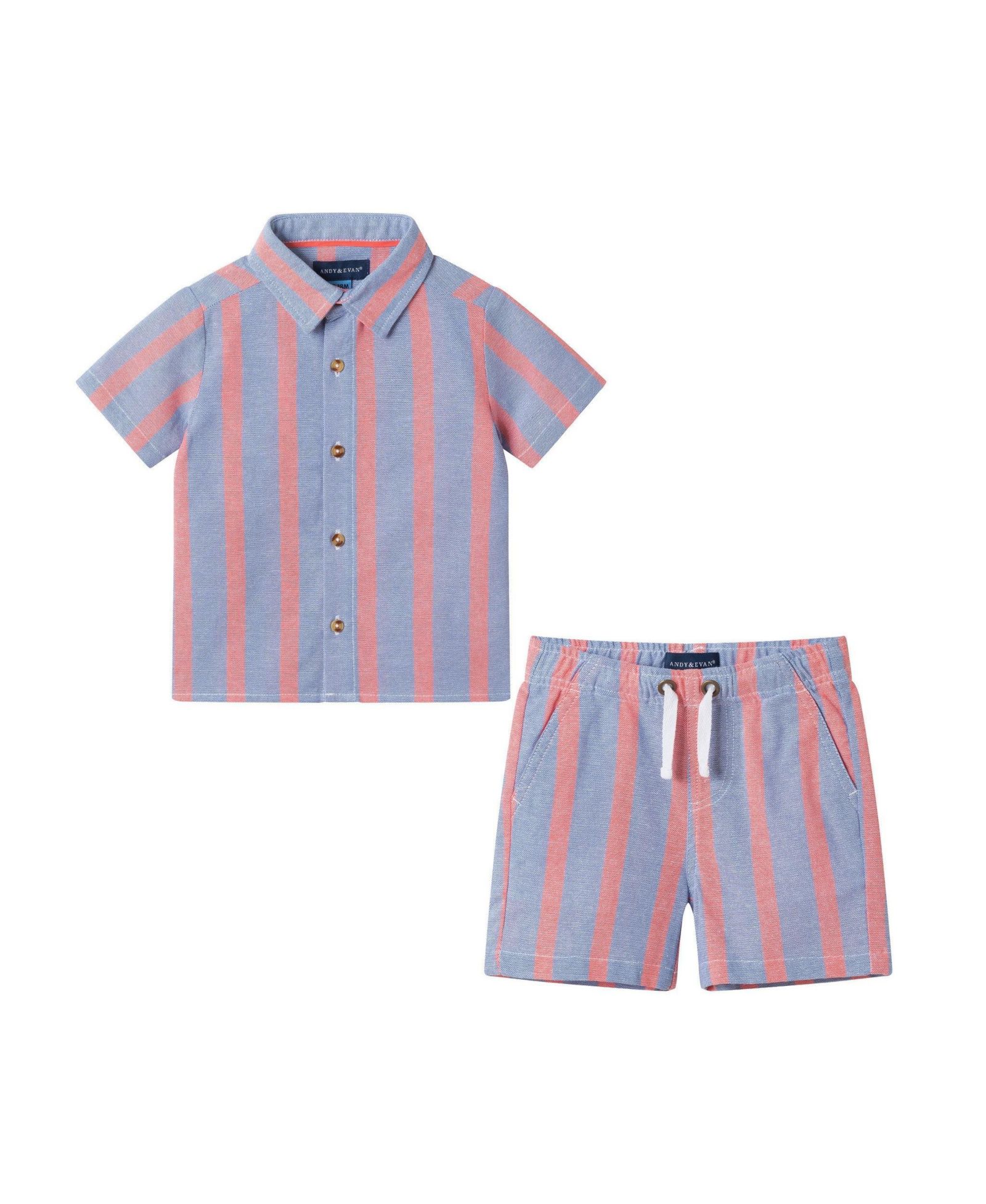 Комплект Oxford для новорожденных Andy & Evan Orange Striped