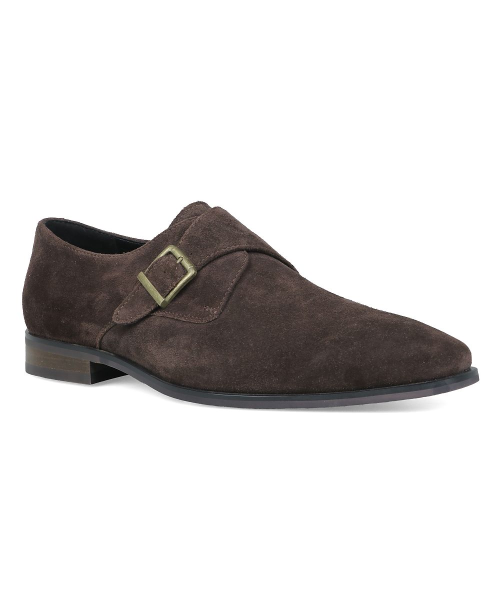 Alfani Men's Genuine Suede Monk-Strap Dress Shoes
