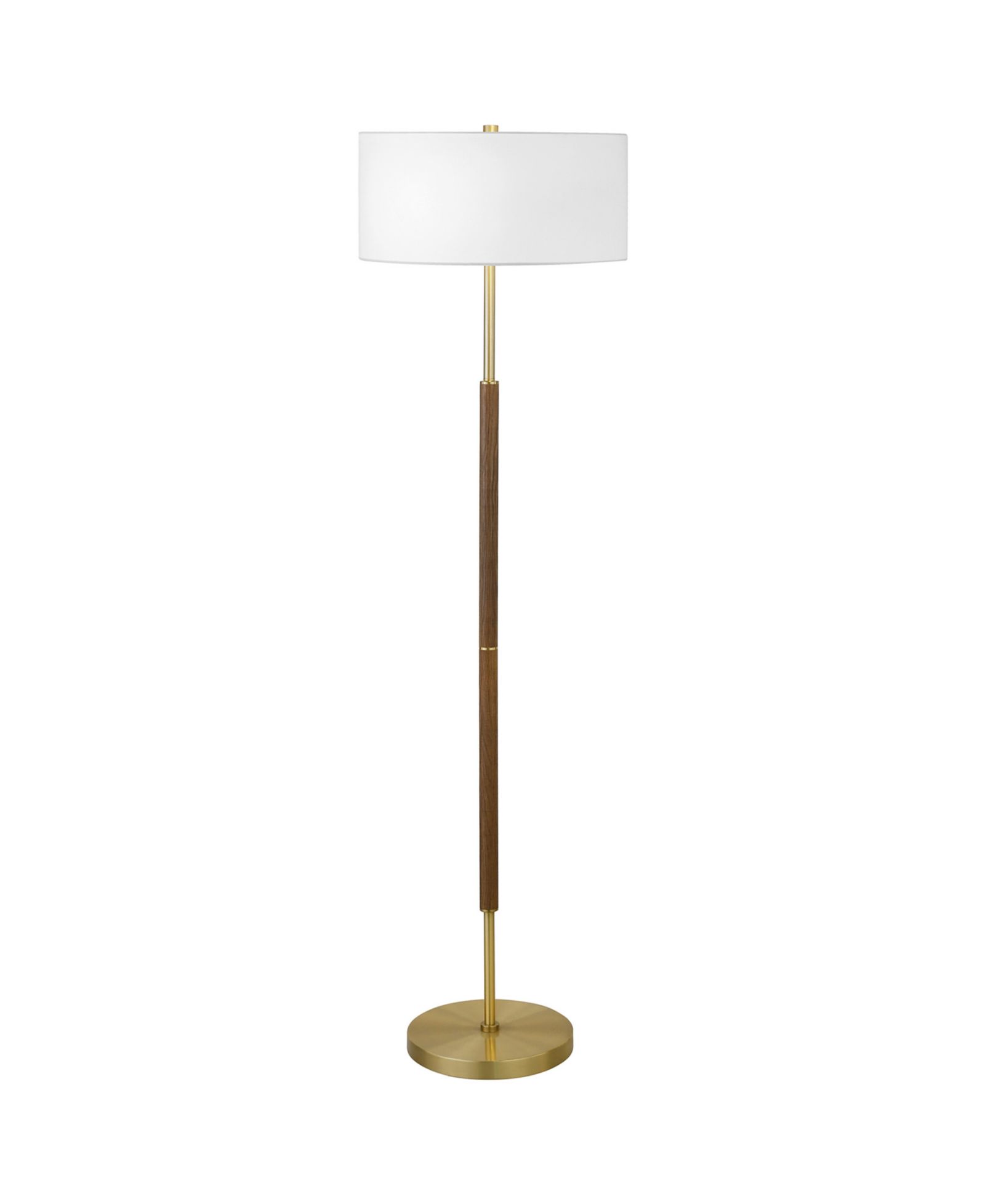 Hudson & Canal Simone 61" Metal 2-Light Floor Lamp