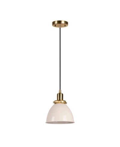 Hudson & Canal Madison 8" Wide Metal Pendant