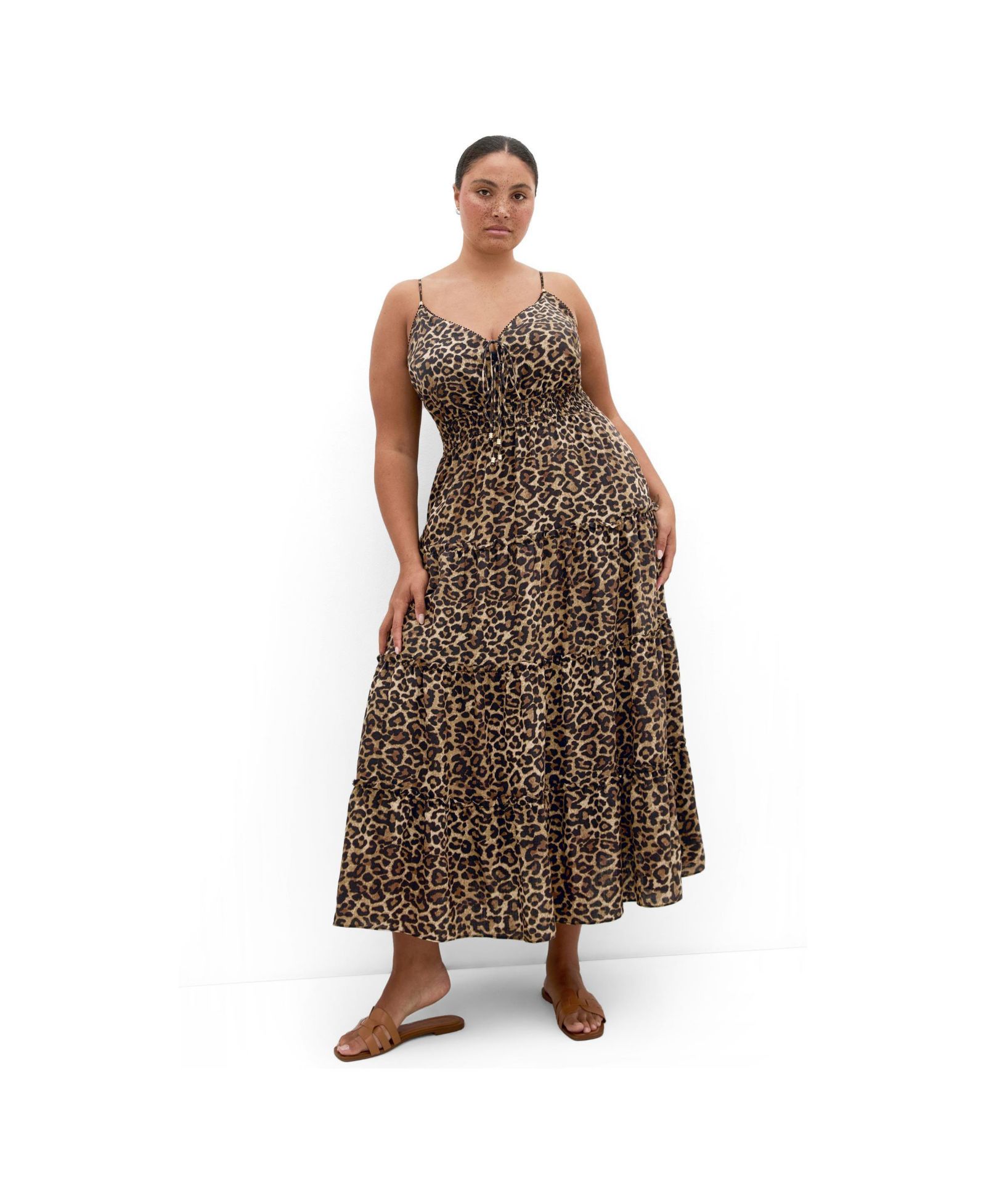 Женское платье макси CITY CHIC Amaya Leopard Print