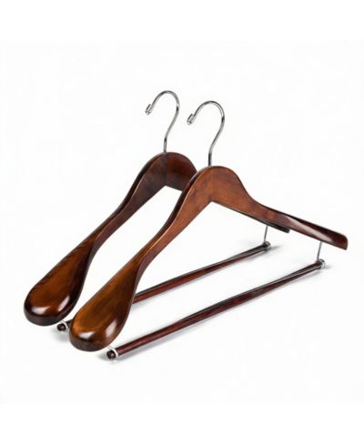 Вешалки для костюмов YIGII Luxury Wooden с фиксатором