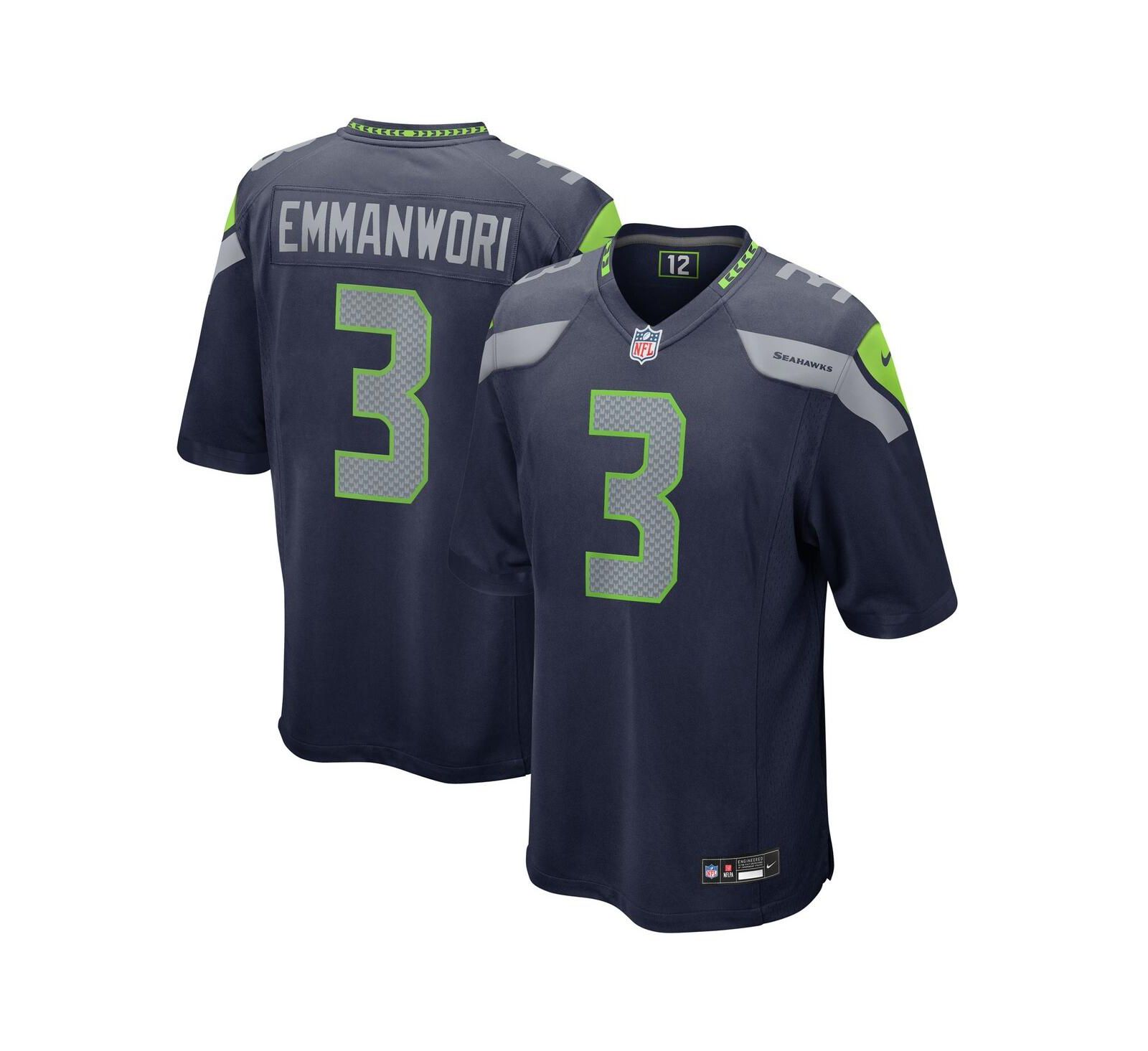 Nike Men's Nick Emmanwori College Navy Seattle Seahawks Team Game Jersey