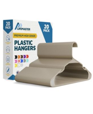 Вешалки Lifemaster из прочного пластика с противоскользящими бороздками, Pack of 20