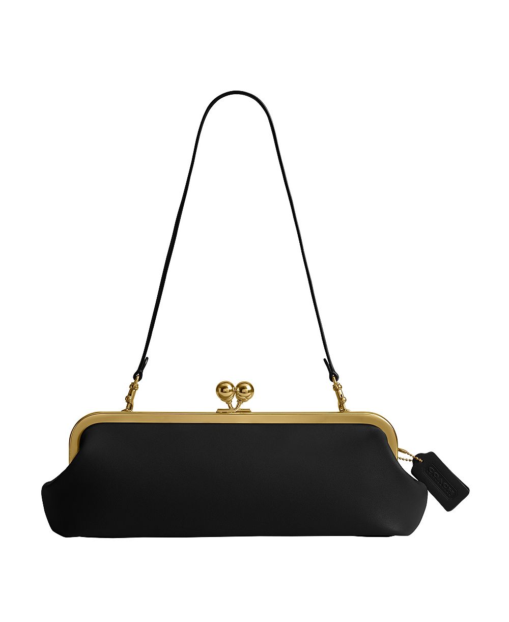 COACH Kisslock Small Leather Frame Bag 30