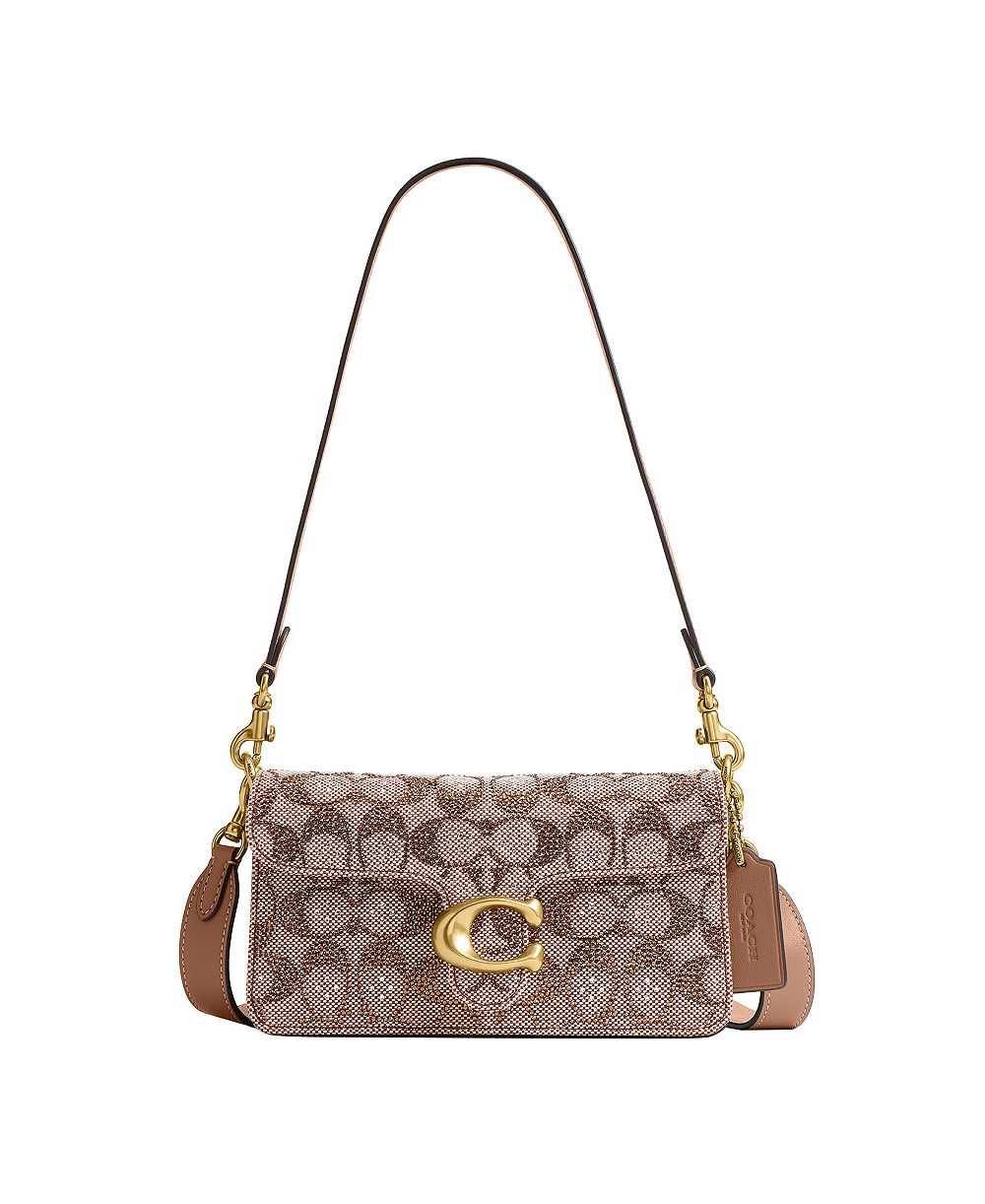 COACH Tabby Small Crystal Signature Jacquard Shoulder Bag 20