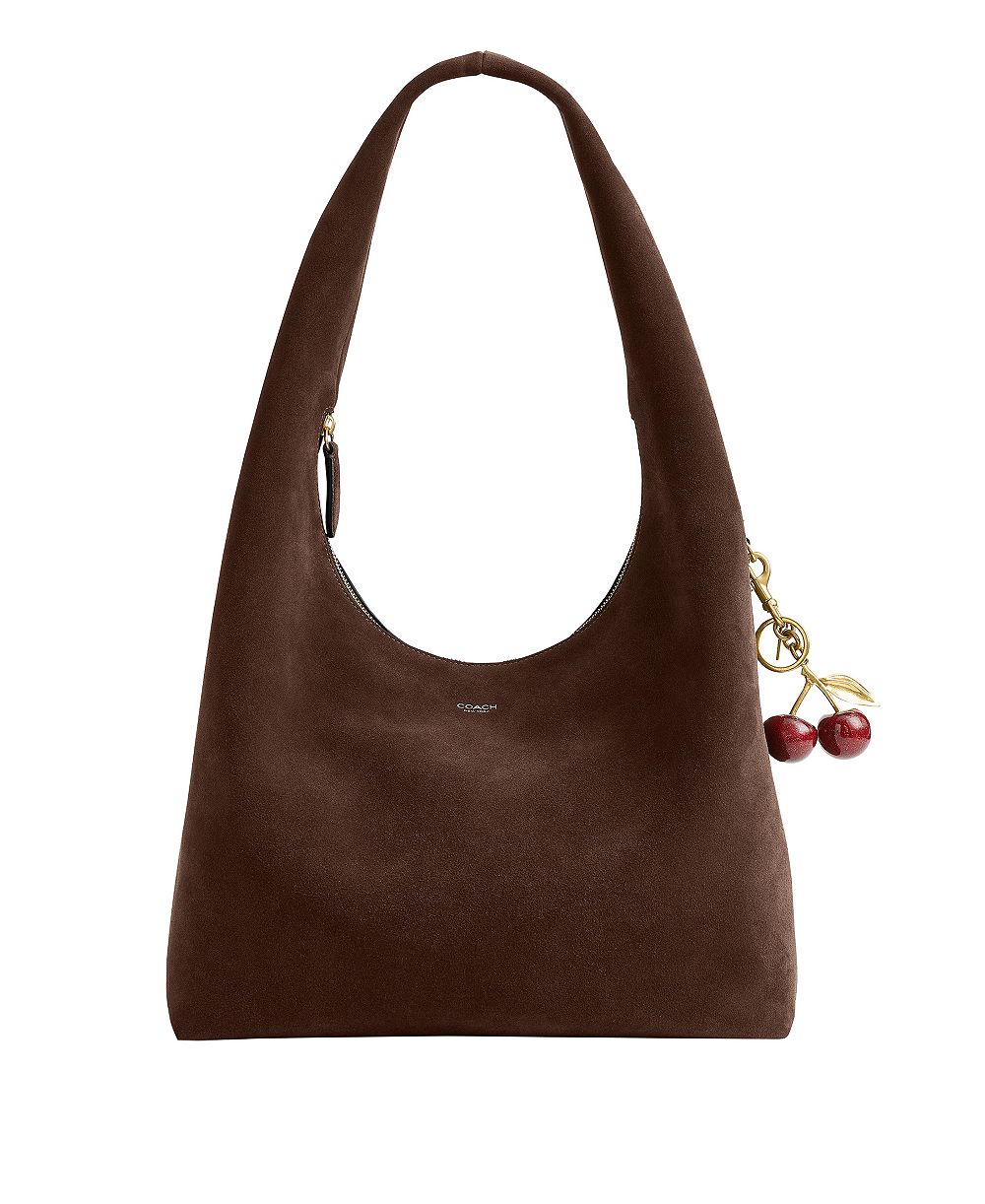 Сумка-мессенджер COACH Brooklyn Suede Zipper Medium из замши