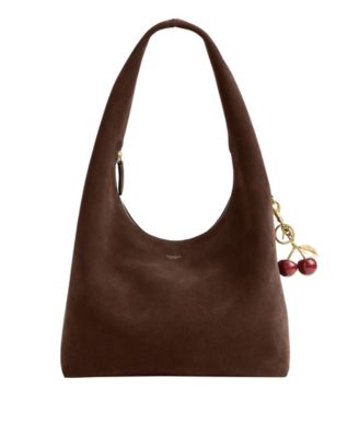 Сумка-мессенджер COACH Brooklyn Suede Zipper Medium из замши