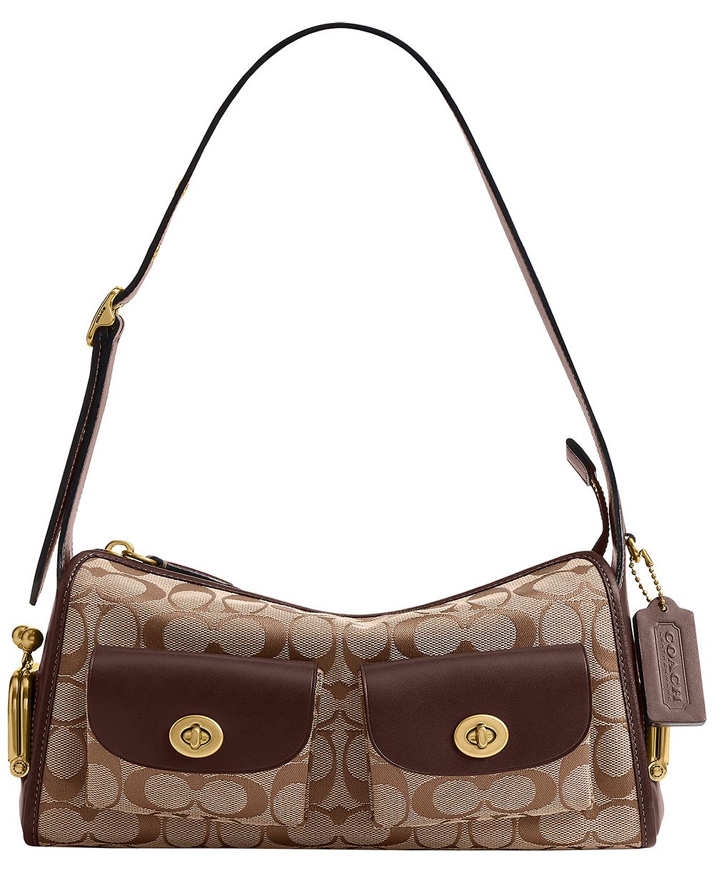 COACH Originals сумка через плечо Haversack Turnlock Medium из жаккардовой ткани с фирменным узором, 27
