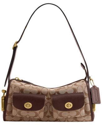 COACH Originals сумка через плечо Haversack Turnlock Medium из жаккардовой ткани с фирменным узором, 27