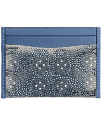 Кошелек для карт COAСH Essential Crystal Denim Signature
