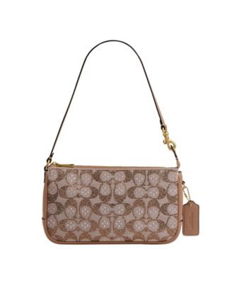 Женская сумка через плечо COACH Plaza Small Crystal Signature Jacquard