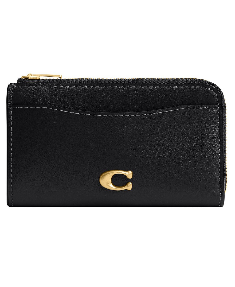 COACH Essential Leather Key Zip Card Case кожаный чехол для ключей и карт