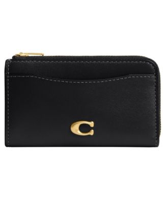 COACH Essential Leather Key Zip Card Case кожаный чехол для ключей и карт