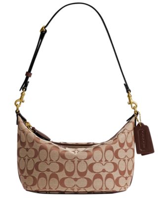 Женская сумка COACH Demi Small Signature Jacquard через плечо