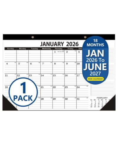 Настольный календарь GNUADZ 2026-2027 Monthly Planner для офиса и учителей